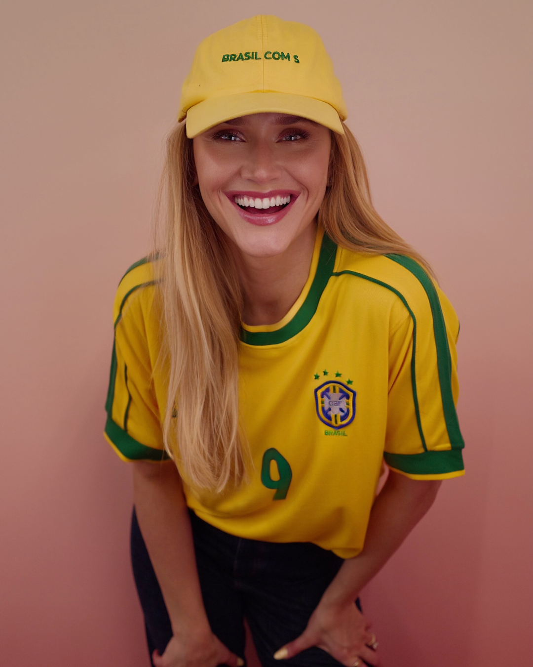 Boné Amarelo Brasil com S