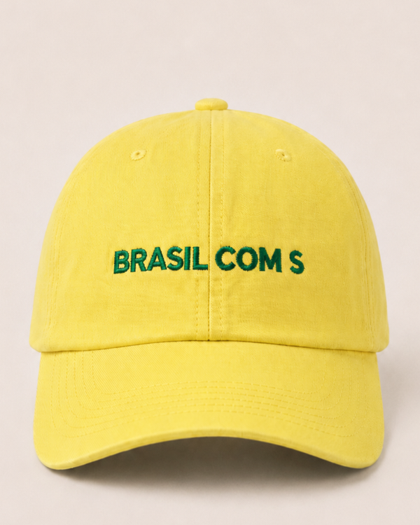 Boné Amarelo Brasil com S